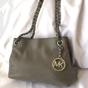 MICHAEL Michael Kors Gray Leather Bag